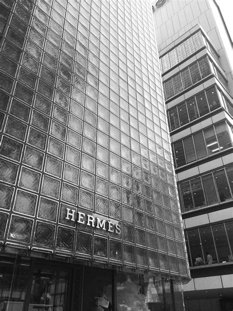 hermes glass block|maison Hermes building.